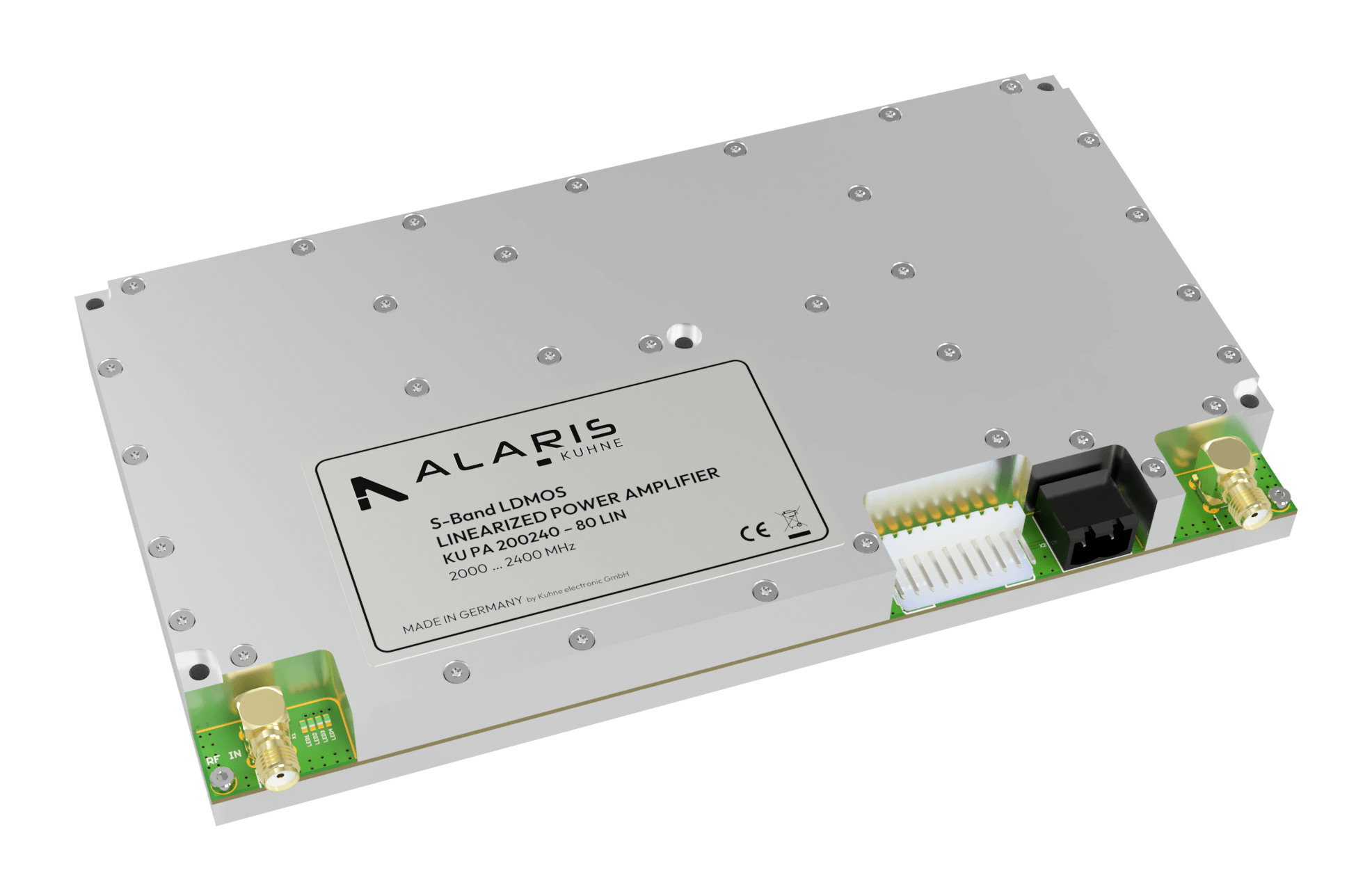 LDMOS Power Amplifier, 2000 ... 2400 MHz, 8 W COFDM Linear S-Band Power Amplifier